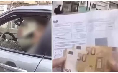 Șoferiță, prinsă în București dând mită unui polițist: Filmările au apărut