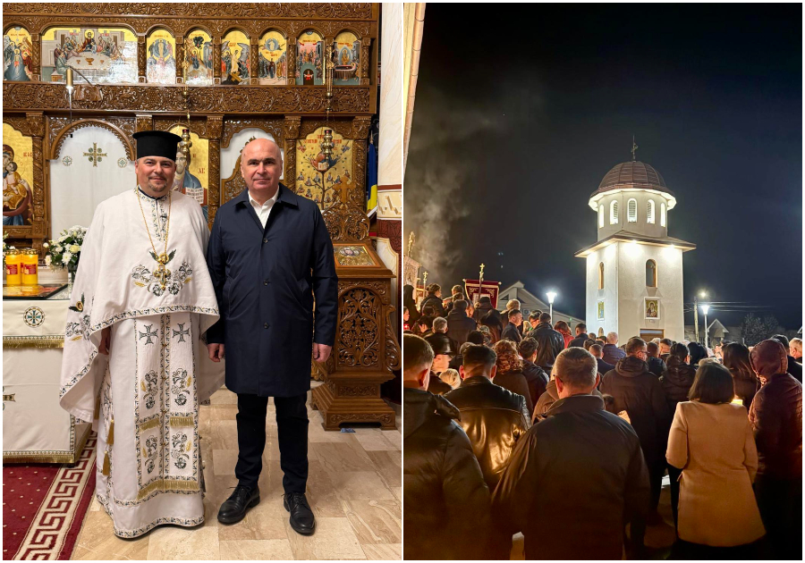 Bolojan, la Înviere în Bihor: Premierul a participat la slujba din Sânmartin