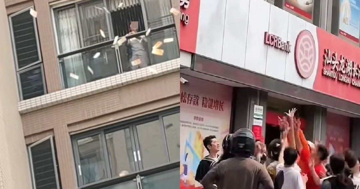 Scandal în China: Șuetă cu soțul, apoi 160.000 de dolari, aruncați de la balcon