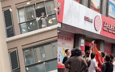 Scandal în China: Șuetă cu soțul, apoi 160.000 de dolari, aruncați de la balcon