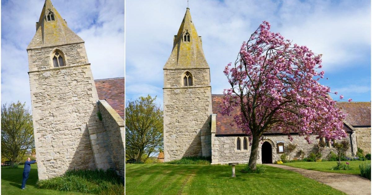 Biserica din Anglia, mai înclinată ca Turnul din Pisa: Pericol major