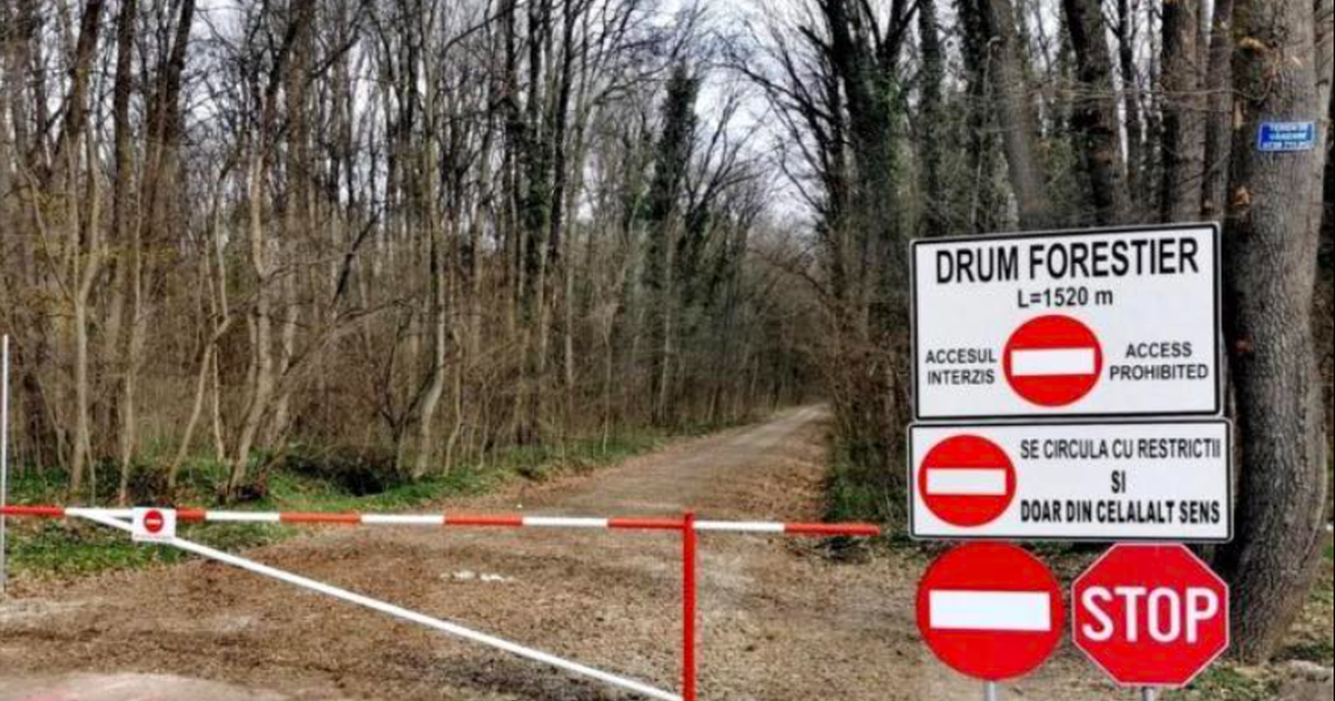 Accesul auto, INTERZIS din NOU pe o cale forestieră!