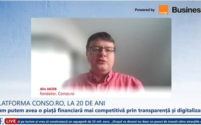 Alin Iacob, fondatorul Conso.ro, despre 20 de ani în finanțe: Orice