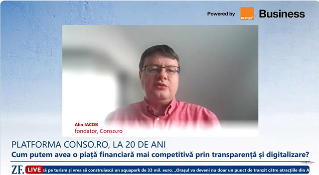 Alin Iacob, fondatorul Conso.ro, despre 20 de ani în finanțe: Orice