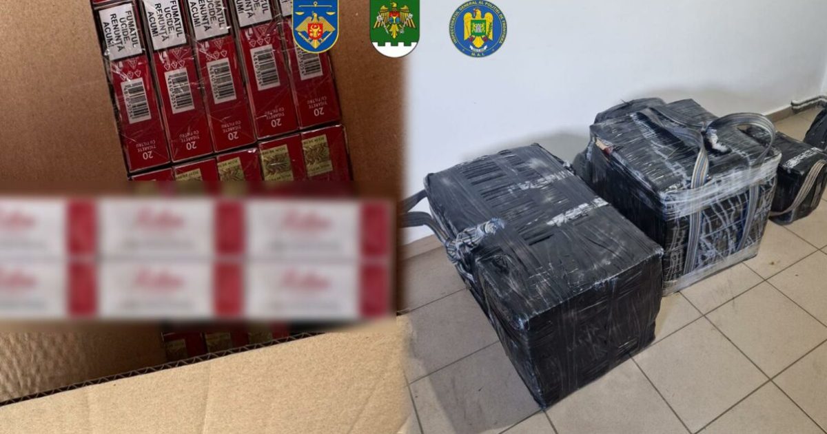 Rețea de contrabandă cu țigări, destructurată în Moldova cu sprijinul Poliției Române