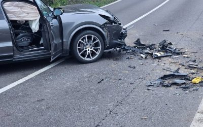 Macan prăbușit pe Valea Oltului: DN7 blocat TOTAL după accident grav