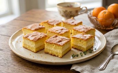 Gustul copilăriei: Prăjitură turnată cu Hochland Creme Clasic și portocală delicioasă