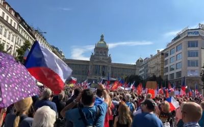 Manifestații masive la Praga: Elevii și studenții salvează radioul și TV publică