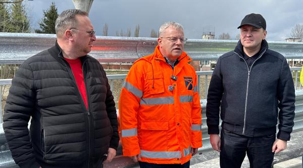 Pucioasa: Circulația pe podul peste râul Bizdidel, reluată