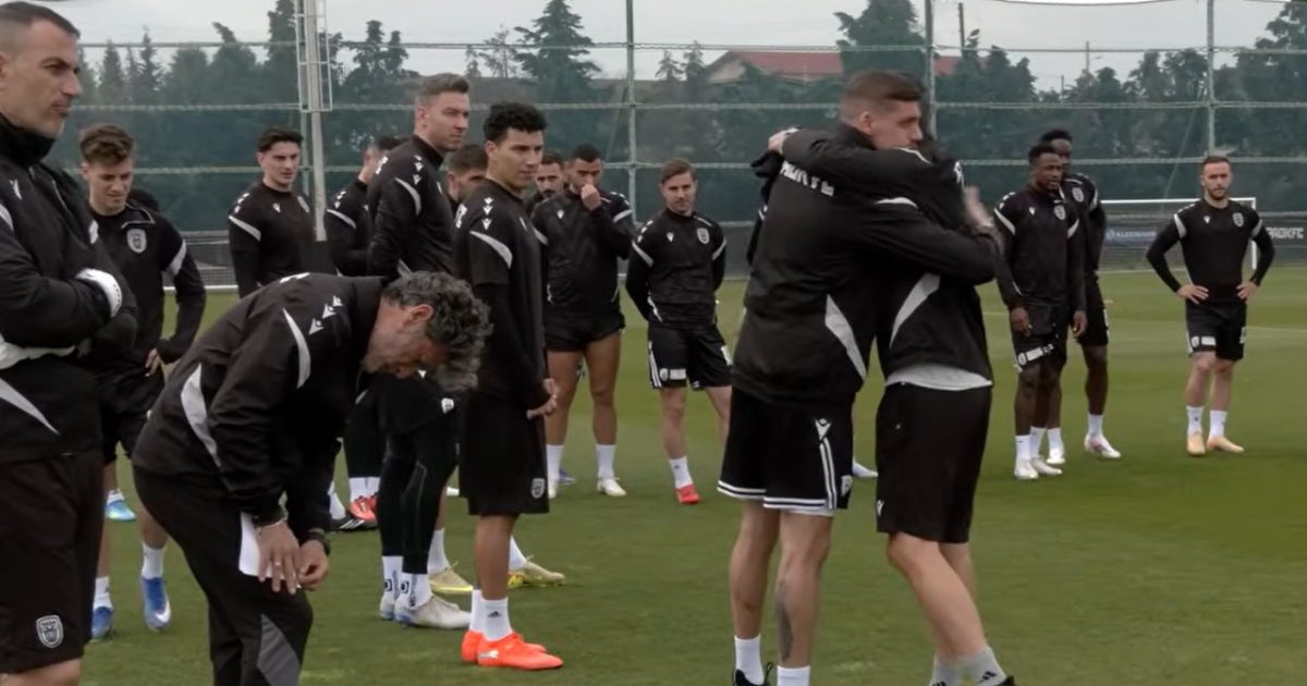 Emoție la PAOK: Răzvan Lucescu, moment special la antrenament
