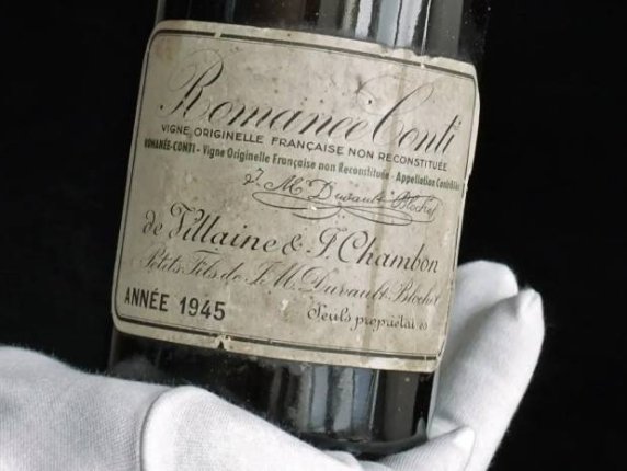 Un Romanee-Conti din 1945 vândut pe 750.000 de euro: „Cel mai mare vin gustat vreodată”