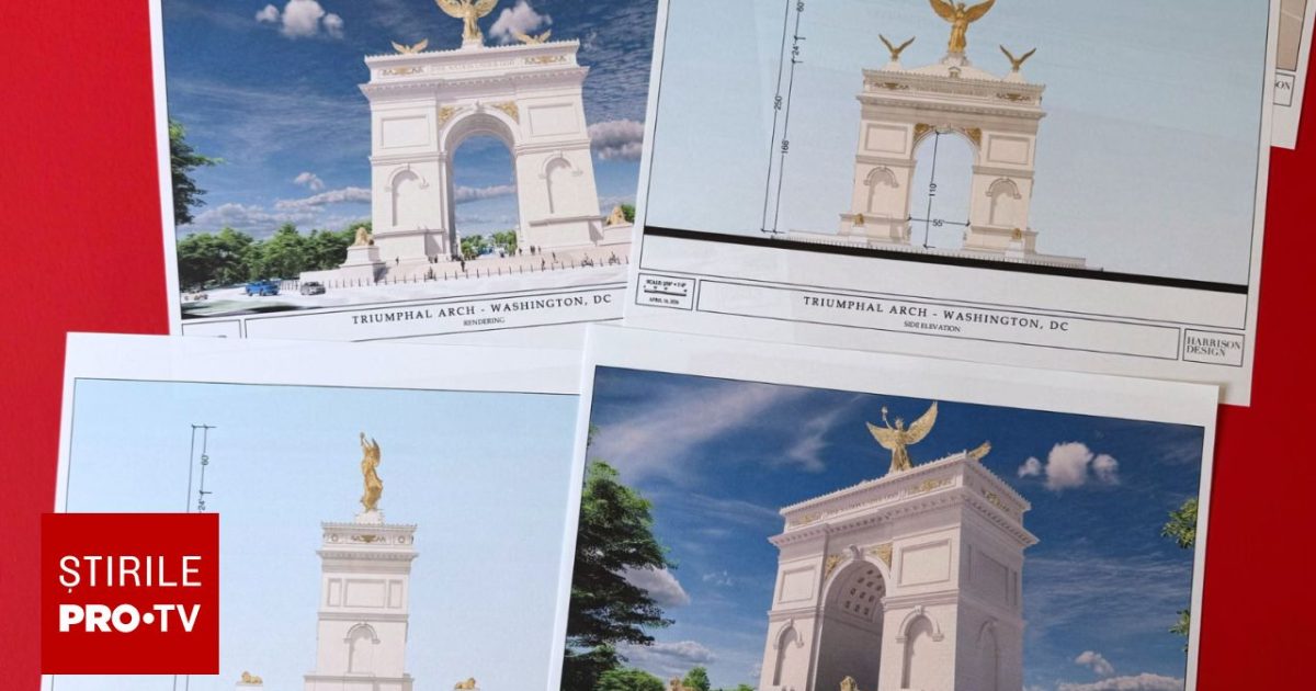 Trump dezvăluie randări bombă ale „Arcului”, proiect controversat