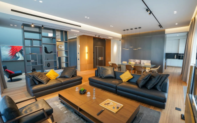 Apartament de lux lângă SUA, la București: Ce ascunde un penthouse de 300 mp