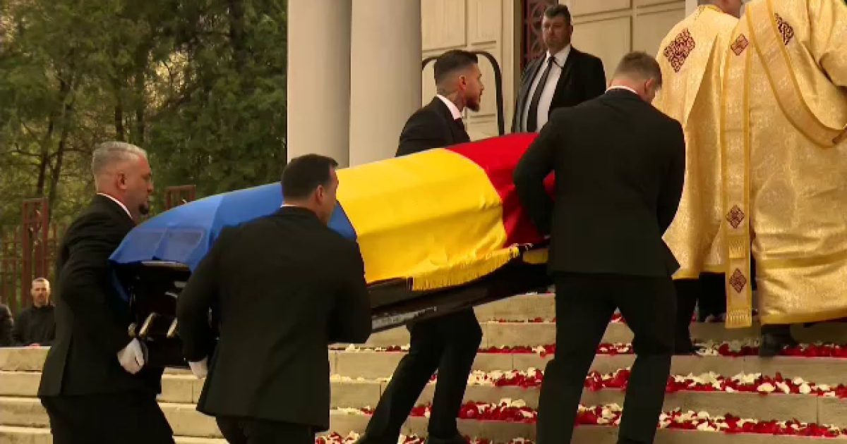 Înmormântarea lui Mircea Lucescu: Hagi, Lupu, Sabău și Copos la Sfântul Elefterie