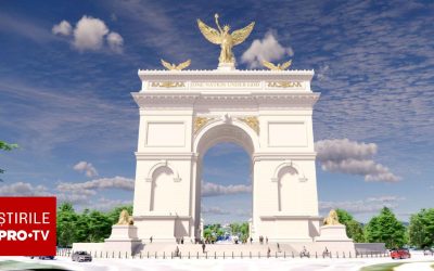 Donald Trump construiește la Washington arc de triumf gigant, cu statui de AUR