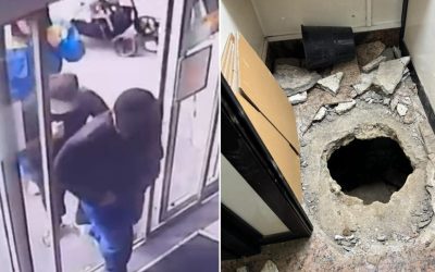 Hoți de geniu la Napoli: Jaf spectaculos prin canalizare, fără nicio urmă