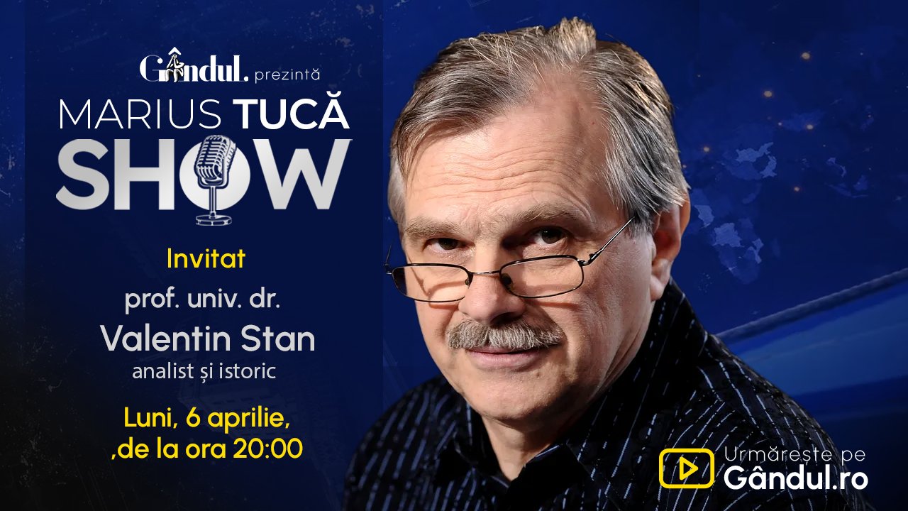 Marius Tucă revine la Gândul, cu Valentin Stan invitat. Start luni, ora 20:00