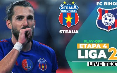 Steaua și FC Bihor trag cortina peste etapa 4 din play-off-ul Ligii 2