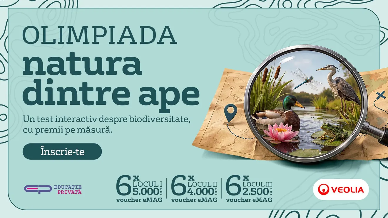 Veolia România reia olimpiada de biodiversitate „Natura dintre Ape”