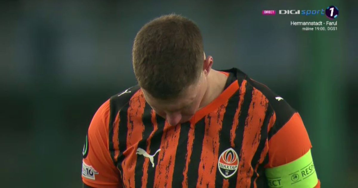 Matvienko, căpitanul Șahtiorului, prăbușit la minutul de reculegere! Lucescu, din nou în prim-plan