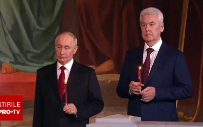 Putin, la slujba de Paște, pe fundalul unui armistițiu cu Ucraina incert