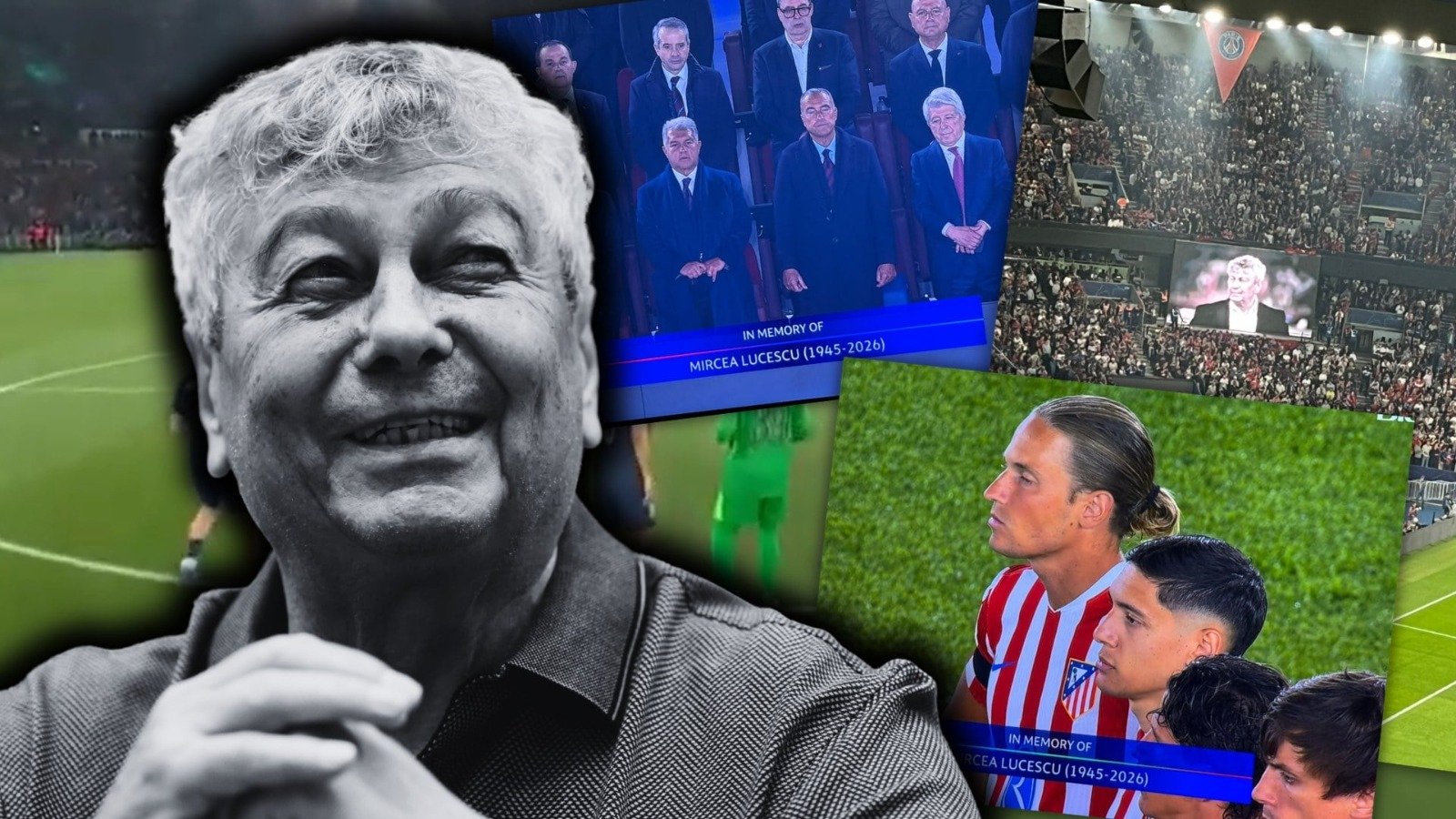 Momente de reculegere și omagii emoționante au marcat meciurile din Champions League și Cupa Rusiei, în memoria antrenorului Mircea Lucescu, o legendă a fotbalului mondial