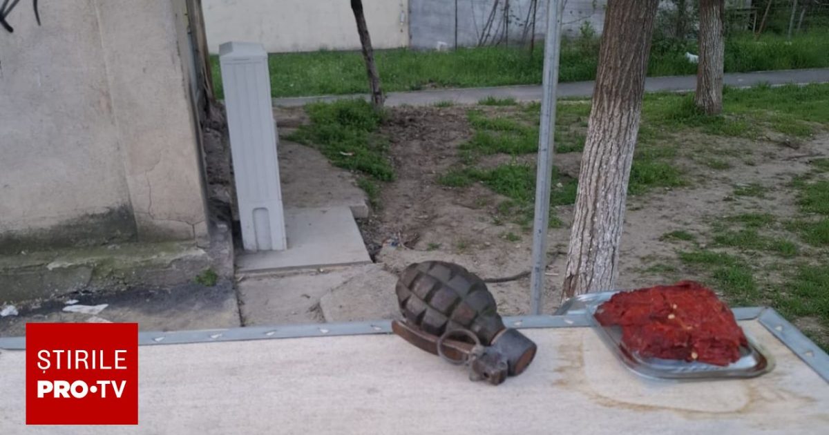 Grenadă defensivă, descoperită pe un bulevard din Galați!