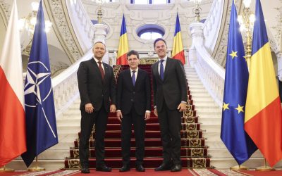 Nicușor Dan, la summitul B9. Întâlnire cu președintele Poloniei și Rutte