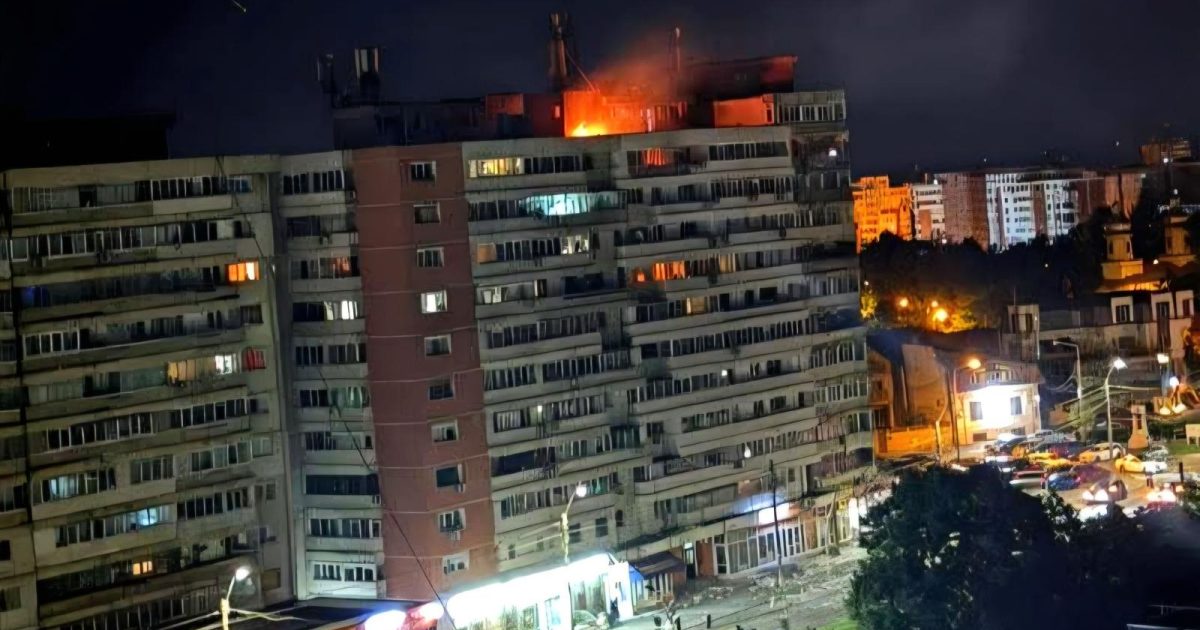 Dronă prăbușită la Galați: Explozie, incendiu, victime! SRI intervine, zeci evacuați