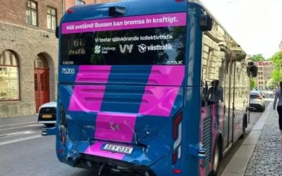 Autobuzul Autonom Suedez, Unică Călătorie & Accident cu Tramvaiul