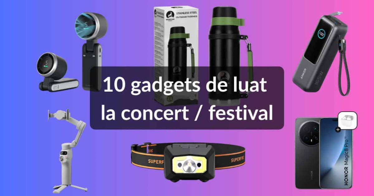 Gadgeturi esențiale pentru concerte și festivaluri 2026