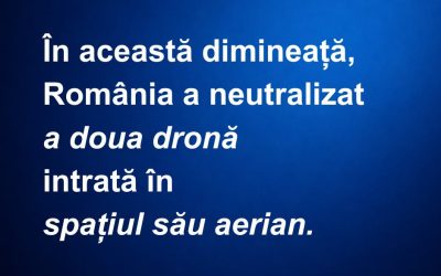 Dronă doborâtă în România: Alerta în spațiul aerian