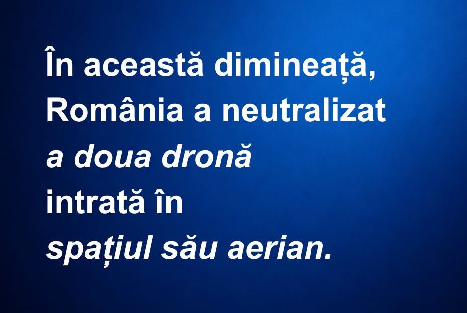 Dronă doborâtă în România: Alerta în spațiul aerian