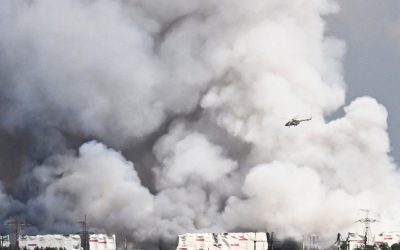 Ruși în lacrimi: Dronele lovesc depozite aproape de Sankt Petersburg