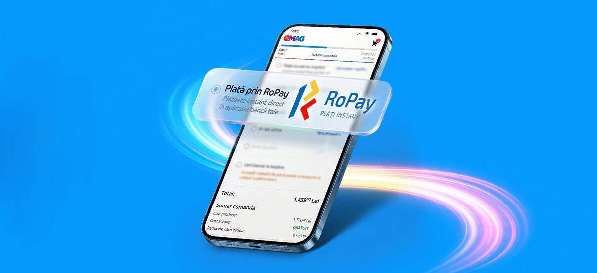EMAG și Dedeman gratuit cu plata instant RoPay