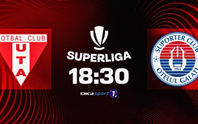 UTA Arad, în direct: Meciul începe acum