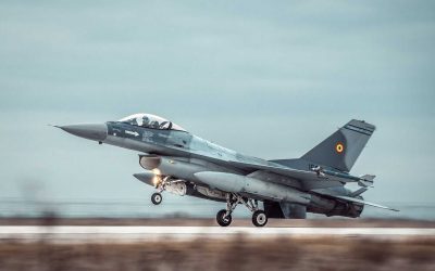 F-16 românesc doboară dronă în Buzău
