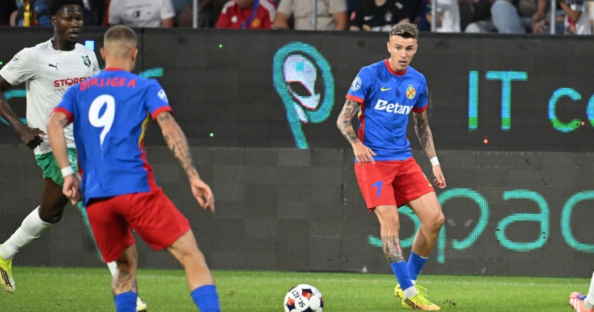FCSB joacă azi cu Auda, în direct la PRO TV și VOYO