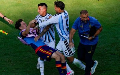 Bătaie după Spania – Argentina la Mondial. Scene ireale