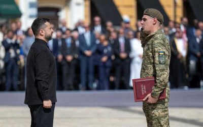 Zelenski, pe front: Președintele a vizitat soldații ucraineni