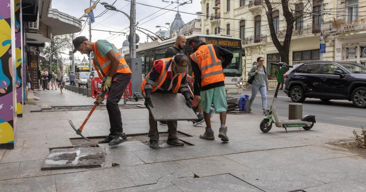 Ciucu: Trotuare noi pe Regina Elisabeta, pavaj prost înlocuit