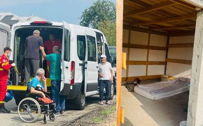 Olt: 26 de suflete, salvarea dintr-un iad improvizat