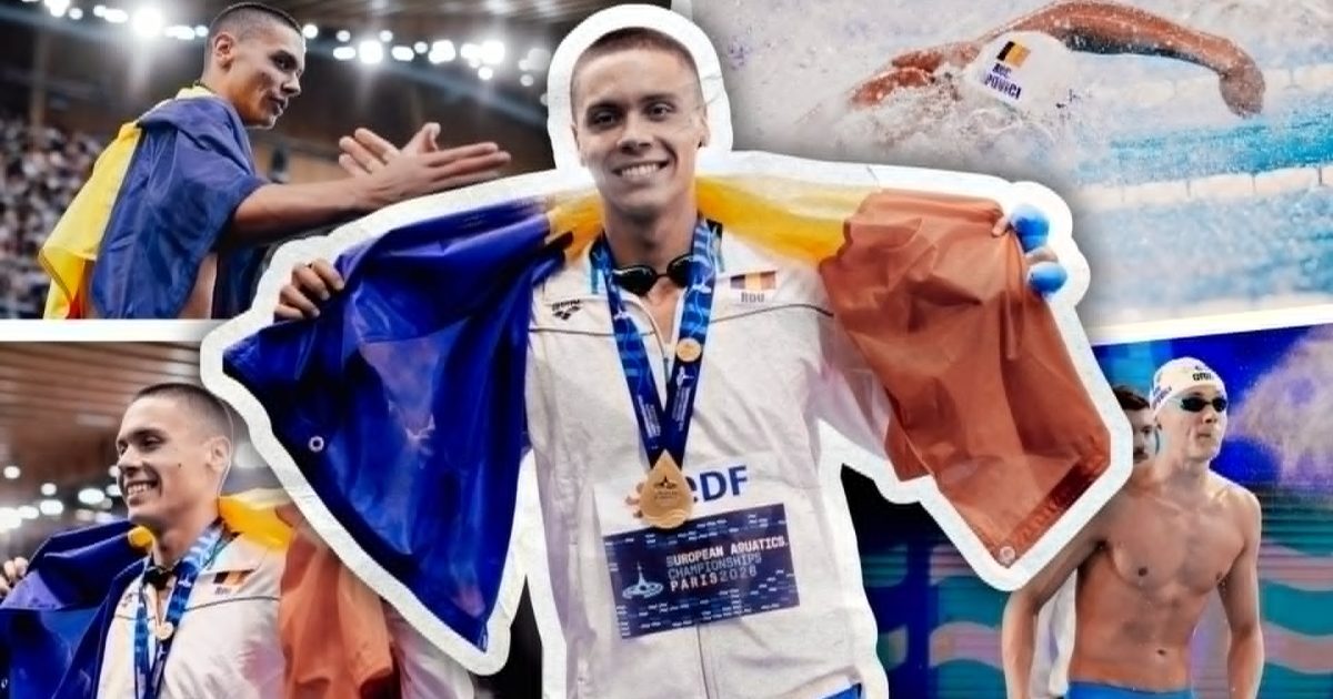 David Popovici, AUR istoric la 100m liber. Prima din istorie