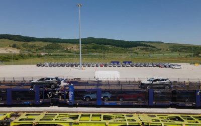 Rută feroviară nouă spre România, Aiud, hub distribuție
