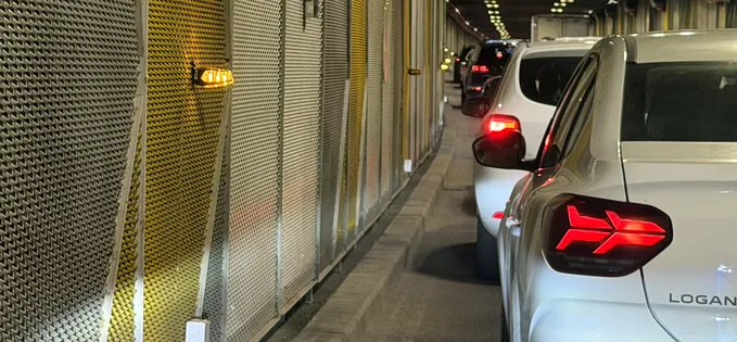 Pasajul Unirii, luminat: O nouă bornă în trafic