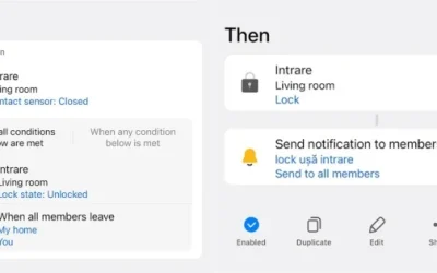 SmartThings: Ușa se încuie singură când pleci. Scenarii utile