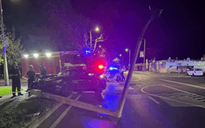 Accident grav la Nagykanizsa: Mașină izbită de stâlp