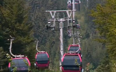 Telegondola Sinaia, blocată! Șantier de hotel a mișcat un pilon