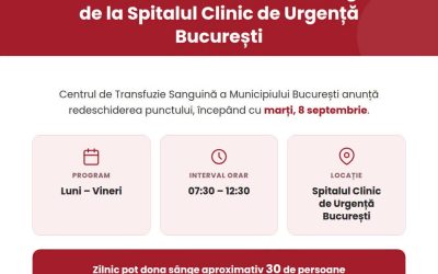 Floreasca redeschide recoltarea de sânge. Decizie vitală