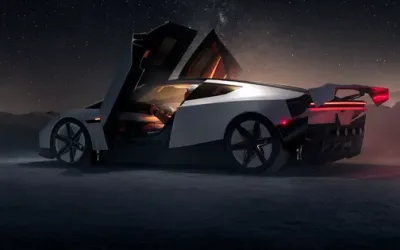 Tesla Roadster zboară: Mașina viitorului cu propulsie pe jet
